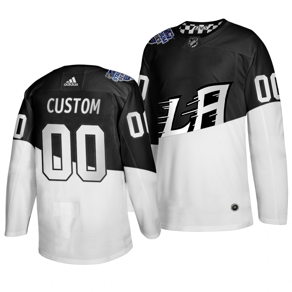 Adidas Los Angeles Kings Custom Men 2020 Stadium Series White Black Stitched NHL Jersey->customized nhl jersey->Custom Jersey